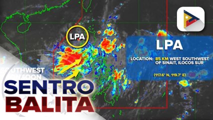 PAGASA, may binabantayang LPA sa loob ng PAR na nagpapaulan sa Ilocos region at ilang bahagi ng CAR