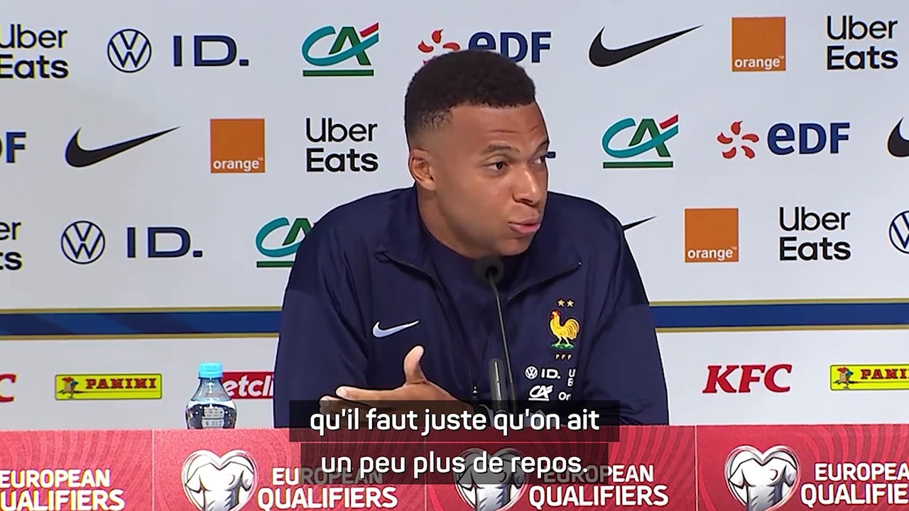 Mbappé : “Est-ce qu’on joue trop ? Non. Mais il nous faut plus de repos”