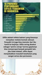 10 provinsi penyumbang sifilis terbanyak di Indonesia #news