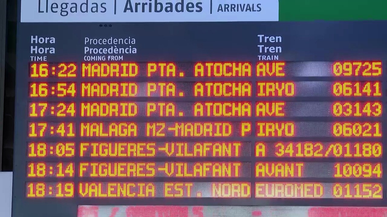 Restablecida la alta velocidad en Madrid al solventarse la caída de los servidores de Adif