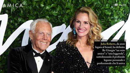 Da Leonardo DiCaprio a Julia Roberts, così le star salutano re Giorgio