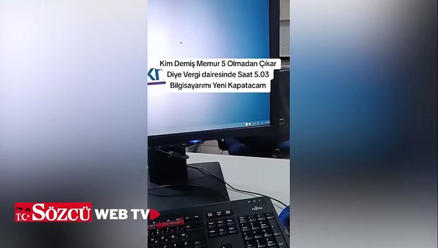 Bir memurun 'mesai saati' paylaşımı tepki çekti