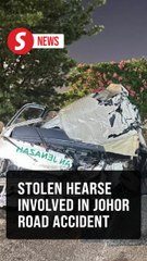 Hearse theft suspect nabbed following crash on Skudai Highway