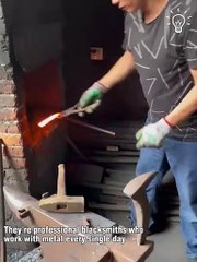 Hand-forging metal is an artform!