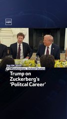 Trump on Zuckerberg’s ‘Politcal Career’