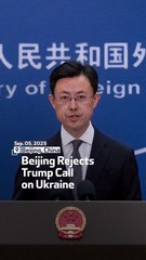 Beijing Rejects Trump Call On Ukraine