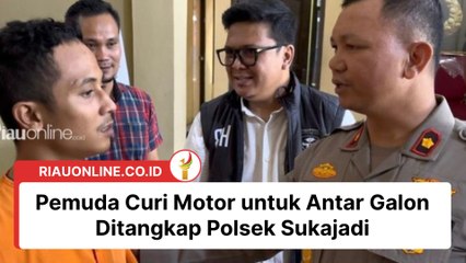 Pemuda Curi Motor untuk Antar Galon Ditangkap Polsek Sukajadi