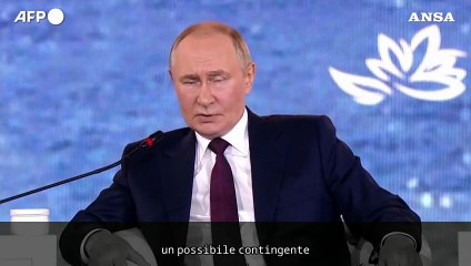 Putin: "Qualsiasi truppa NATO in Ucraina obiettivo legittimo dell'esercito russo"