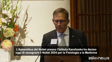 Nobel per la Fisiologia e la Medicina a Viktor Ambros e Gary Ruvkun