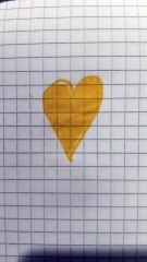 Cuore giallo disegno