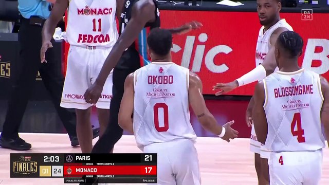 Basket : Betclic Elite (Championnat de France de Basket de première division) Saison 2024-2025 Finale 5 Paris Basket - Monaco