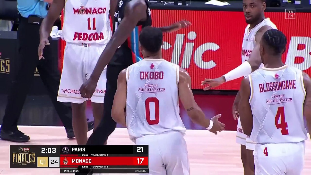 Basket : Betclic Elite (Championnat de France de Basket de première division) Saison 2024-2025 Finale 5 Paris Basket - Monaco
