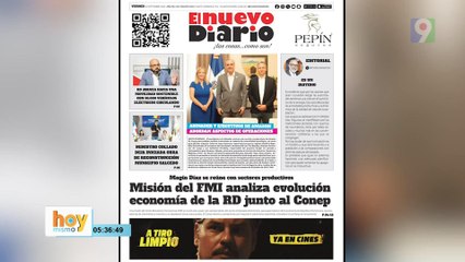 Titulares prensa dominicana viernes 05 de septiembre 2025 | Hoy Mismo