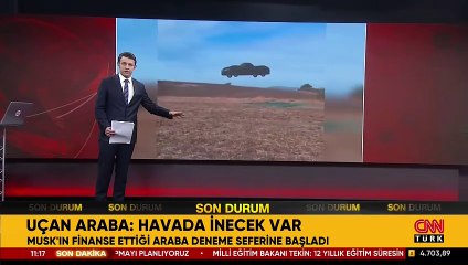 Dikkat: 'Havada inecek var' | Elon Musk'ın uçan arabası gökyüzünde!