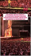 De passage au Stade de France pour leur tournée « Loom Tour », le chanteur du groupe Imagine Dragons