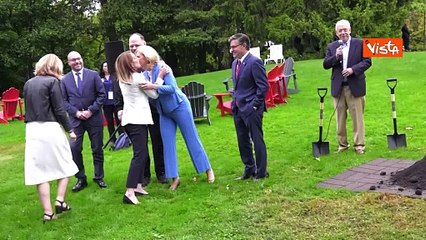 G7 Parlamento in Canada, Metsola, Fontana e gli altri Presidenti piantano un albero a Ottawa