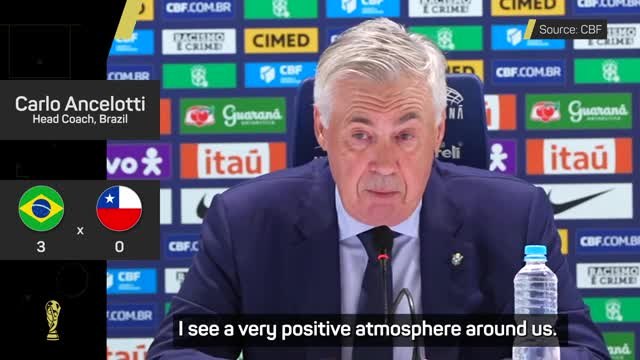 Ancelotti praises 'motivated' Brazil players after impressive Chile win