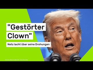 "Gestörter Clown" – Netz lacht über seine Drohungen