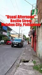 Usual Afternoon in Basilio Street, Malabon City in the Philippines