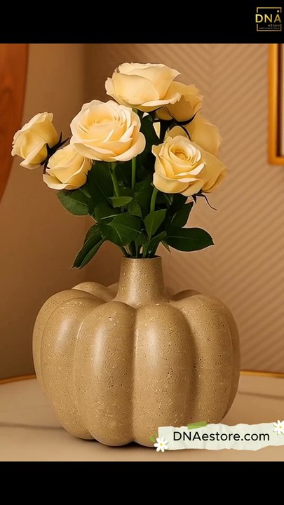 DNA eStore | Artistic Pumpkin-Shaped Flower Vase for Home Decoration
