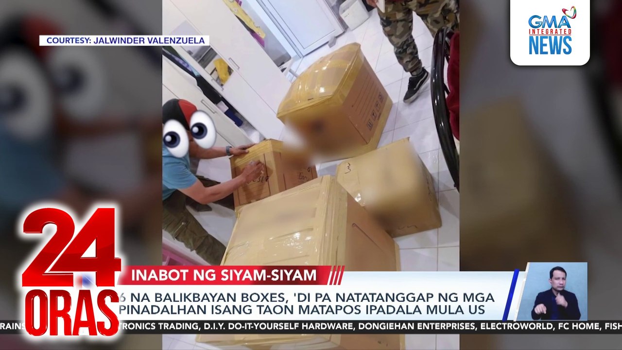 6 na balikbayan boxes, 'di pa natatanggap ng mga pinadalhan isang taon matapos ipadala mula US | 24 Oras
