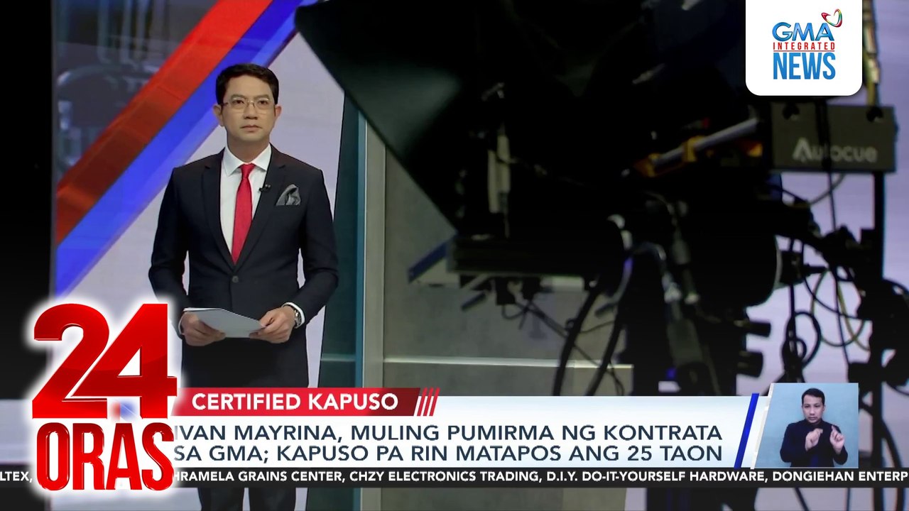 Ivan Mayrina, muling pumirma ng kontrata sa GMA; Kapuso pa rin matapos ang 25 taon | 24 Oras