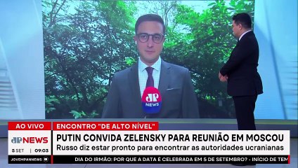 Putin convida Zelensky para reunião em Moscou