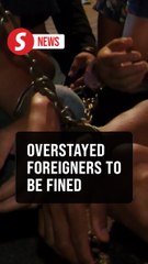 Foreigners who overstay for up to 90 days to be issued compound notice