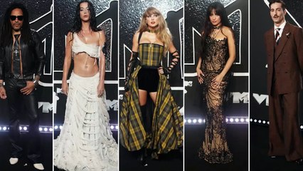 Taylor Swift col "plaid", Katy Perry apocalittica, Damiano uomo d'altri tempi: i look agli MTV Vma 2024