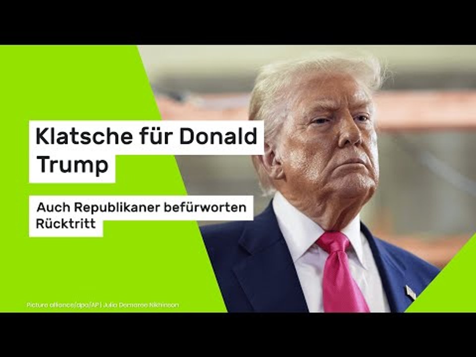 Klatsche für Donald Trump: Auch Republikaner befürworten Rücktritt
