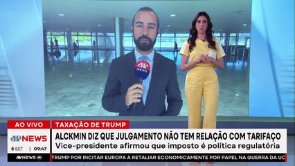 Alckmin diz que julgamento de Bolsonaro não deve afetar negociação com EUA