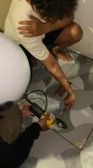 Unexpected Angle Grinder Mishap