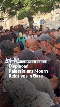 Displaced Palestinians Mourn Relatives In Gaza