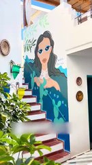 Une lituanienne fait du street art au Maroc