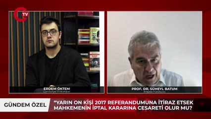 Anayasa profesöründen yetkili mahkemeye açık soru! '2017 referandumunu iptal edebilir misiniz...'