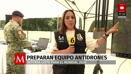Ejército mexicano se prepara con equipo antidrones de cara al Mundial 2026