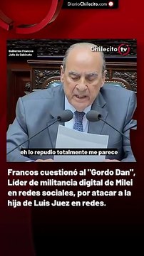 Francos cuestionó al Gordo Dan , Líder de militancia digital de Milei en redes sociales, por atacar a la hija de Luis Juez en redes.