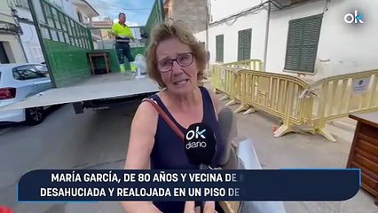 María García, de 80 años y vecina de Marratxí ha sido desahuciada y realojada en un piso de emergencia social