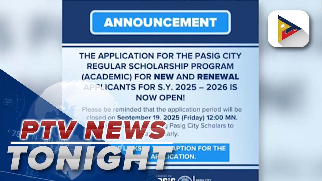 Application for Pasig City regular scholarship program opens