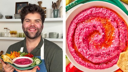 Roasted Beet Hummus Recipe