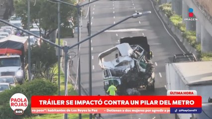 Tráiler se estrella contra pilar del Metro en Oceanía | DPC con Paola Rojas
