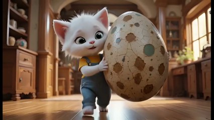 Kitten And Dinosaur Egg Adventure🦖💓 | Cute Baby Dino Hatches In Oven🐾