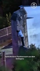 Film gibi kaçış Almanya’nın en korunaklı cezaevinden kaçtı, tellerde yakalandı!