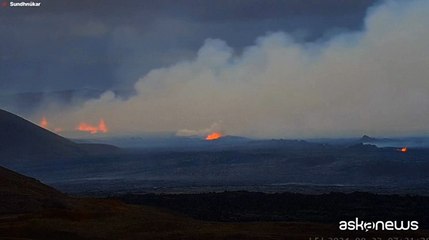 La furia della natura, lo spettacolo della nuova eruzione vulcanica in Islanda