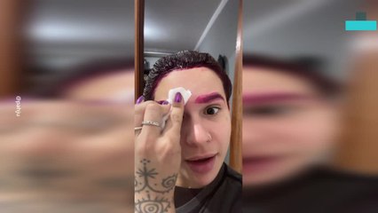 Woman Left Panicked After Eyebrow Dye Doesn't Wash off