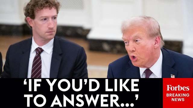 Trump Puts Mark Zuckerberg On The Spot When Asked About Social Media Free Speech 'Crackdown' In U.K.