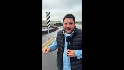 Lluvia abre socavón en Puebla y familias pierden vuelos