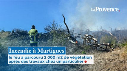 Incendie à Martigues : le feu a parcouru 2 000 m2 après des travaux chez un particulier