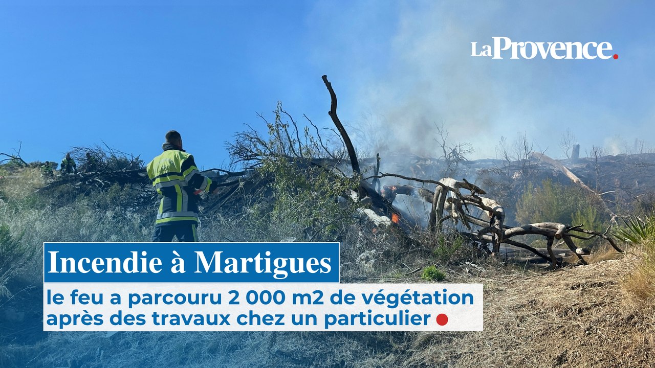 Incendie à Martigues : le feu a parcouru 2 000 m2 après des travaux chez un particulier
