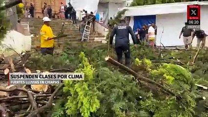 Lluvias en Chiapas provocan suspensión de clases en cuatro escuelas